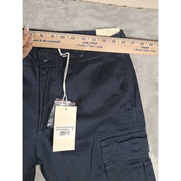 MNML Vintage Twill Cargo Pants Men’s Size 32 Midnight Blue Utility Workwear Stre - Picture 13 of 16